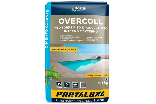 Argamassa Overcoll Piso Sobre Piso 20kg Cinza - Fortaleza