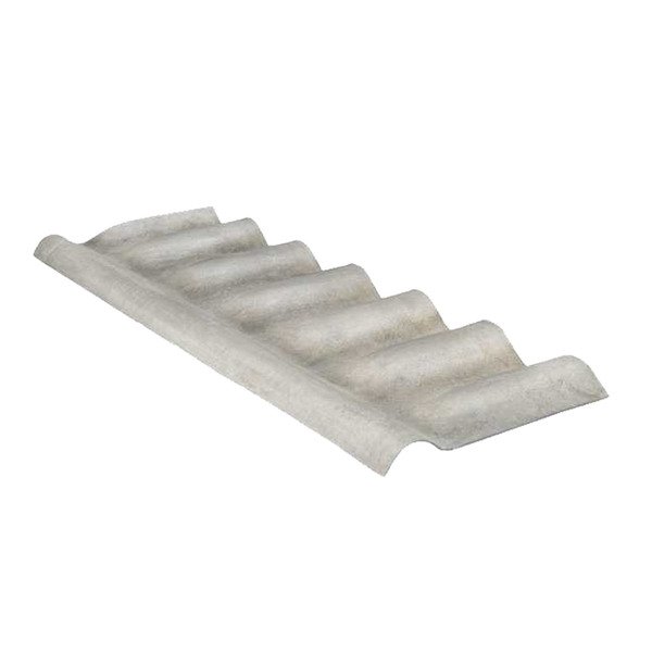Cumeeira Fibrocimento 1,10mx30cmx6mm Articulada Superior Confibra