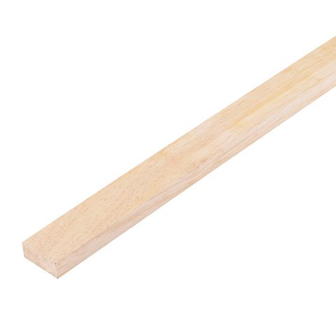 Kit com 4 Sarrafos de Madeira Pinus Aparelhado Natural 5x2x50cm Massol