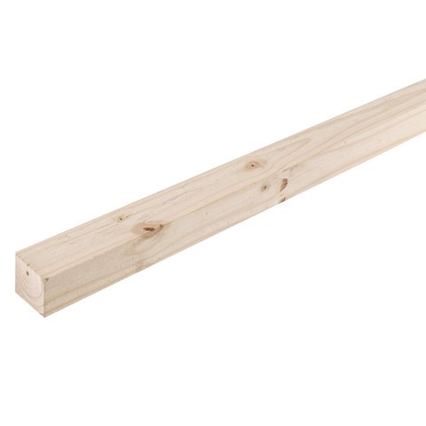 Quadrado de Madeira Pinus Aplainada Natural 6x6x250cm Schneider