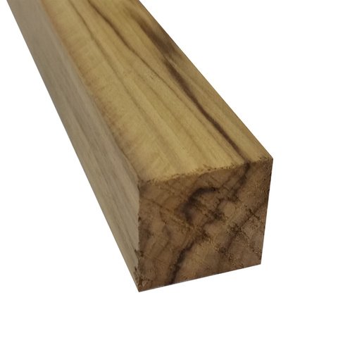 Quadrado de Madeira Teca Natural 3,5x3,5x100cm Massol
