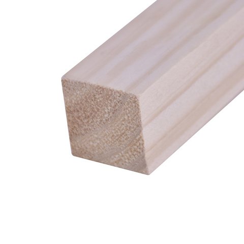 Quadrado de Madeira Pinus Aparelhado Natural 3,4x3,4x100cm Madvei