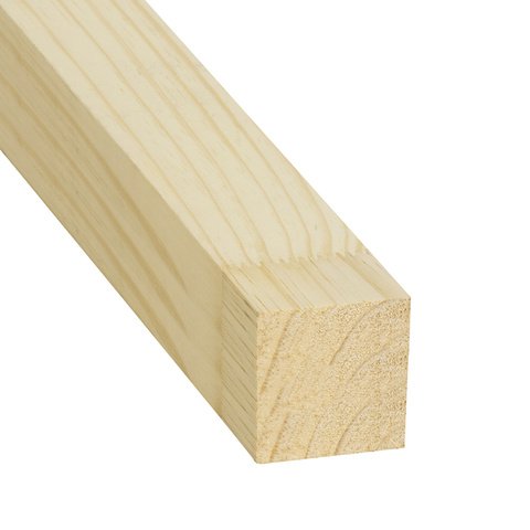 Quadrado de Madeira Pinus Branco 3x3x250cm Santa Luzia