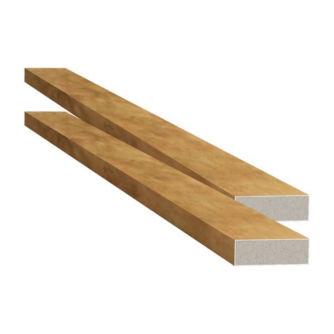 Ripa de Poliestireno Oxi Ouro Rose com 2 peças 2,35x0,8x280cm Santa Luzia