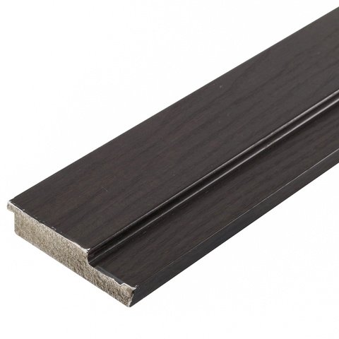 Ripa de Poliestireno Ébano com 2 peças 7,5x1,6x280cm Santa Luzia